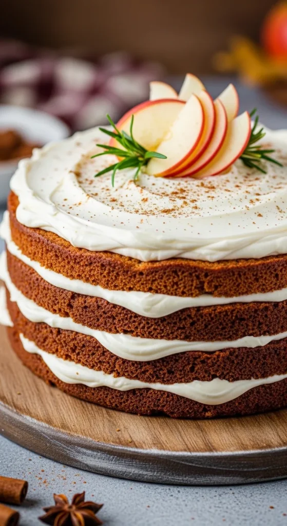 Apple Spice Cake With Cream Cheese Icing
