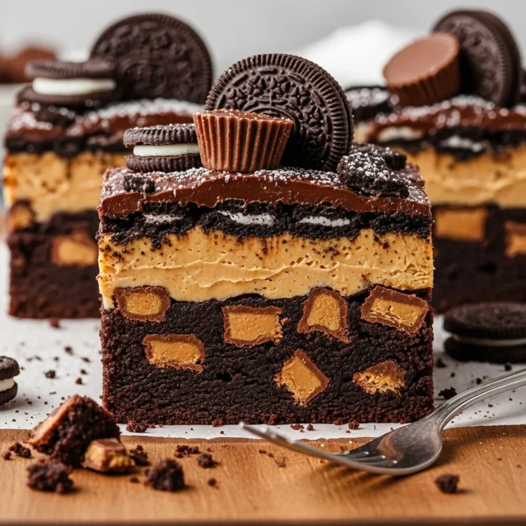 Oreo Reeses Fudge Brownies