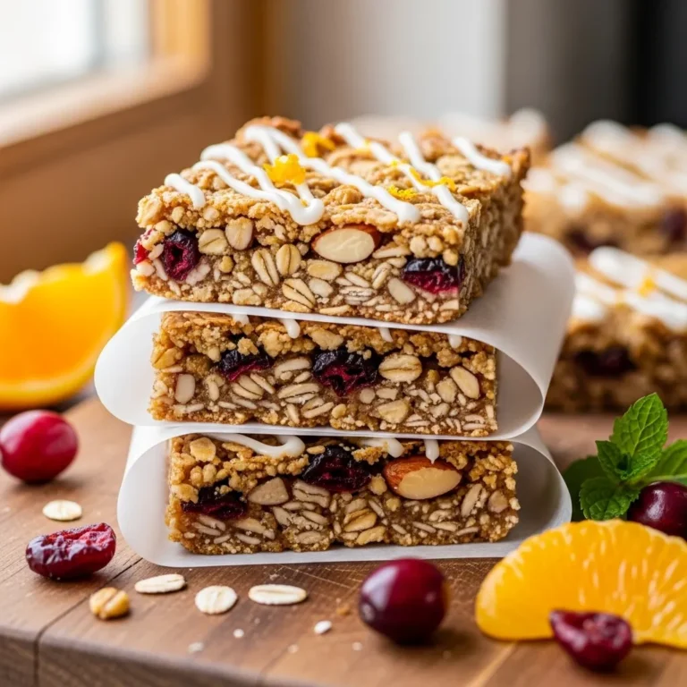 Cranberry Orange Granola Bars