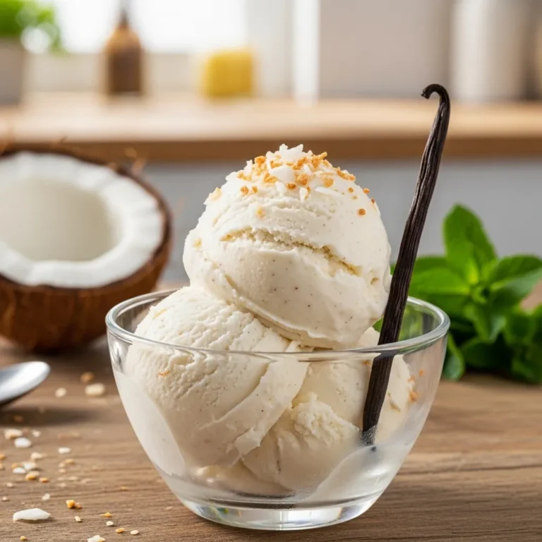 Vegan Vanilla Ice Cream (Coconut Milk Magic)