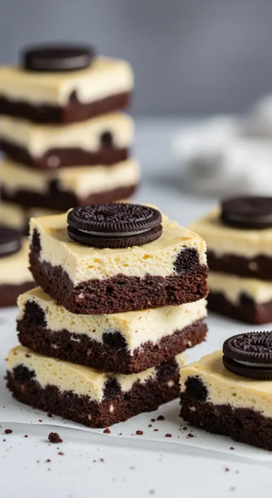 Gluten Free Oreo Cheesecake Brownies