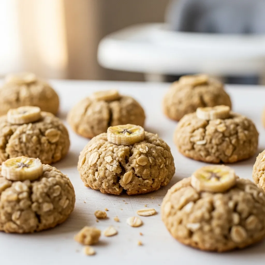 Banana Oat Cookies For Babies