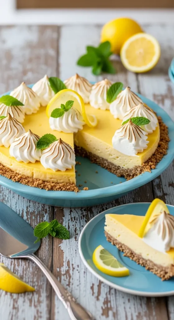 Keto No Bake Lemon Pudding Pie