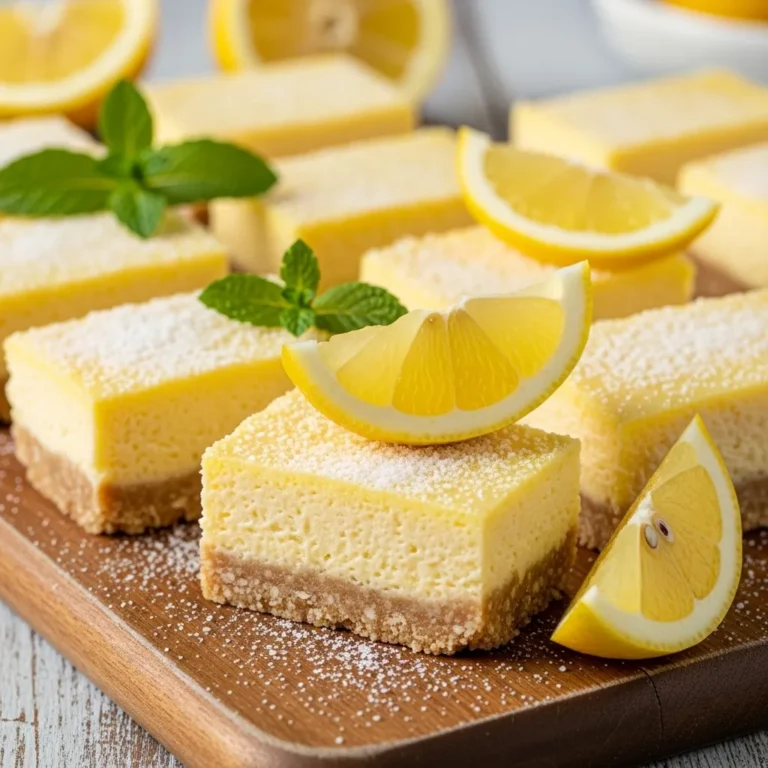 Keto No Bake Lemon Cheesecake Bars