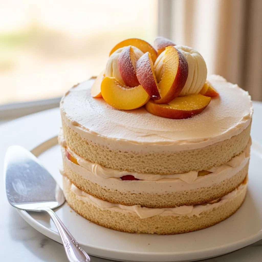 Light Peach Cake