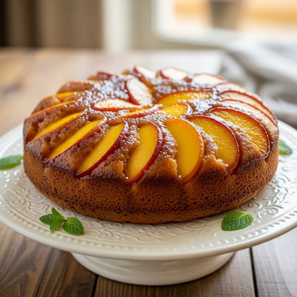 Peach Upside Down Cake Recipe