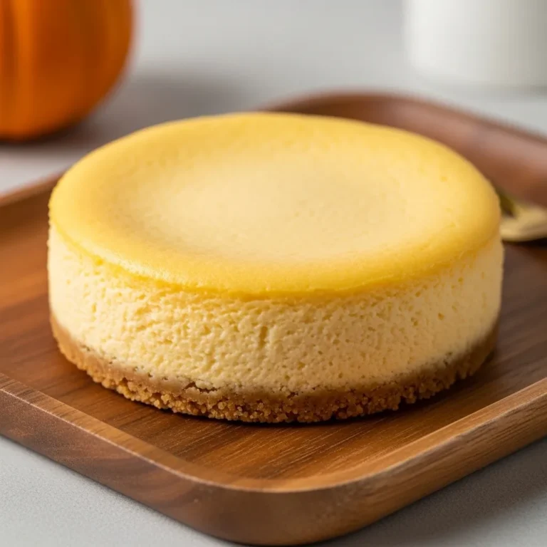 Microwave Pumpkin Cheesecake