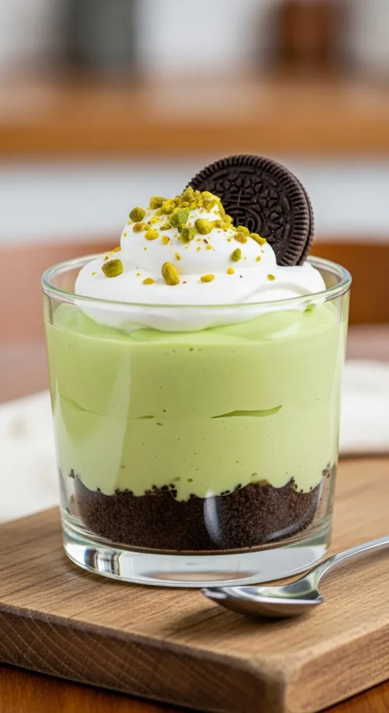 Pistachio Pudding Dessert Oreo Crust