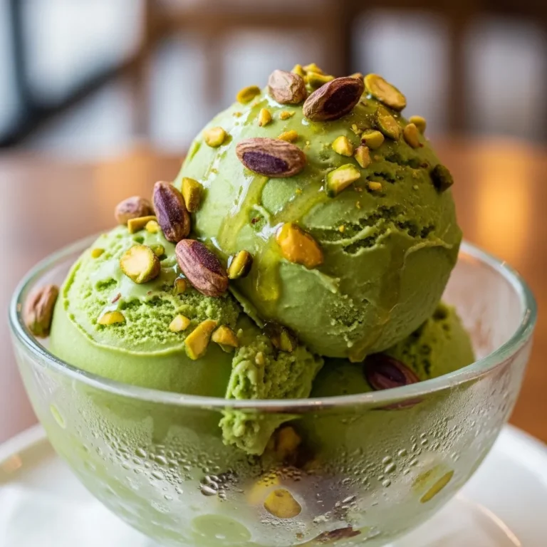 High Protein Pistachio Ice Cream