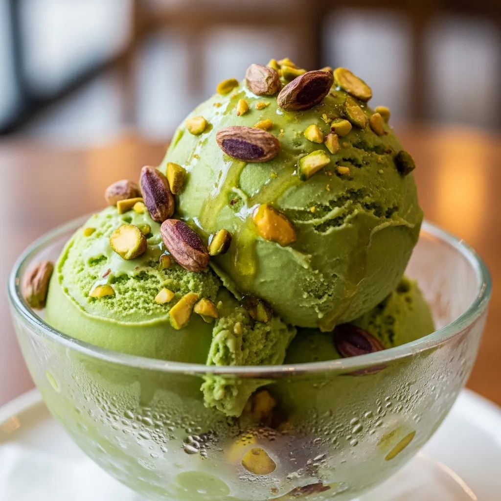 High Protein Pistachio Ice Cream