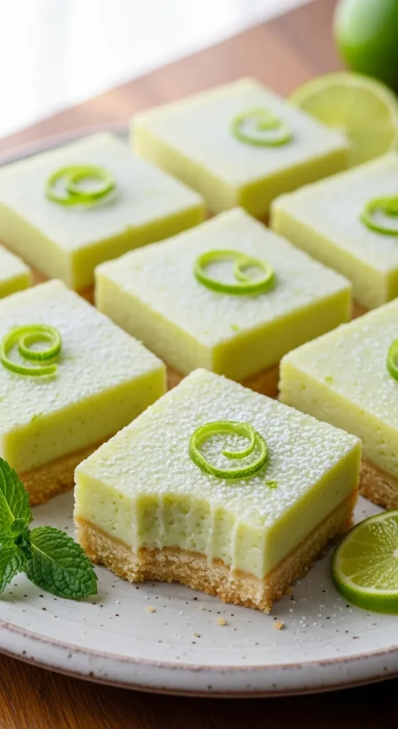 Key Lime Pie Bars With Shortbread Crust