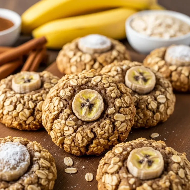 Healthy Banana Oatmeal Breakfast Cookies
