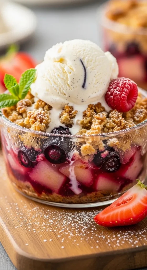 Microwave Dessert With Fruit