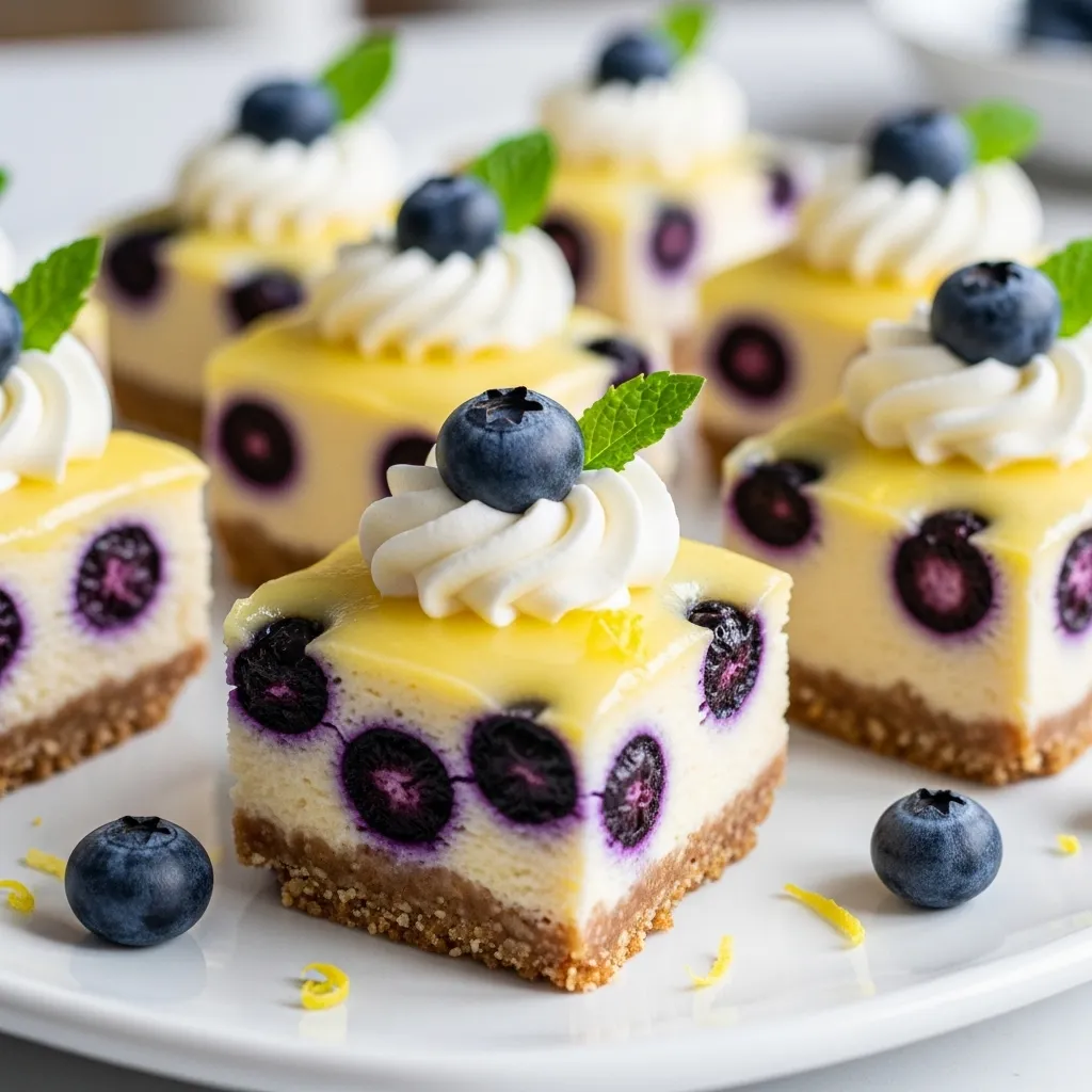 Keto Lemon Blueberry Cheesecake Bites