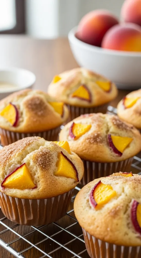 Healthy Peach Muffins Recipe