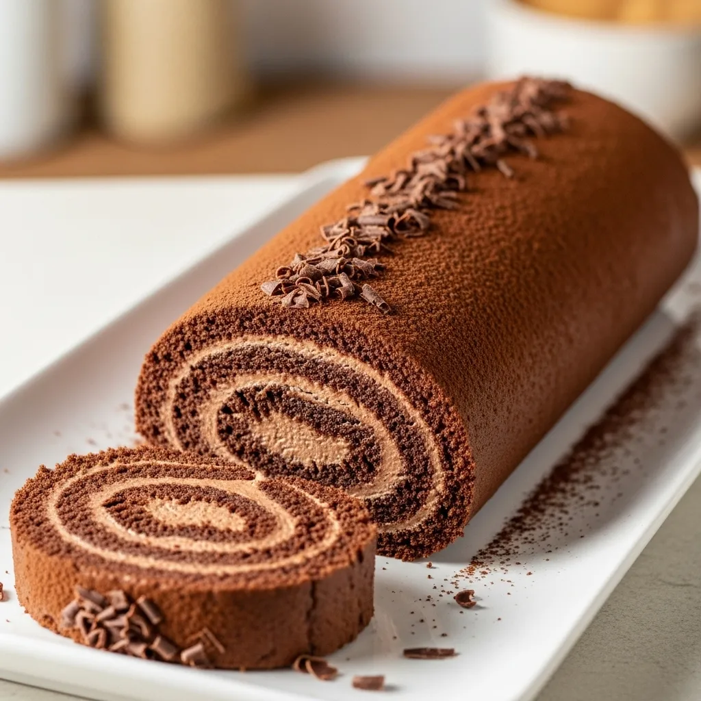 Chocolate Swiss Roll Cake Recipe Moist