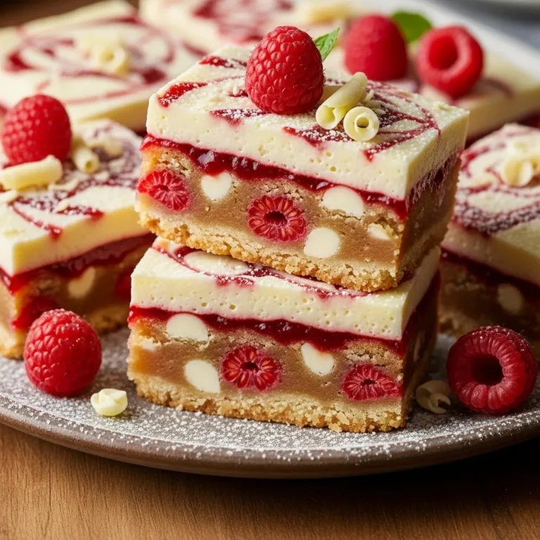 White Chocolate Raspberry Bars